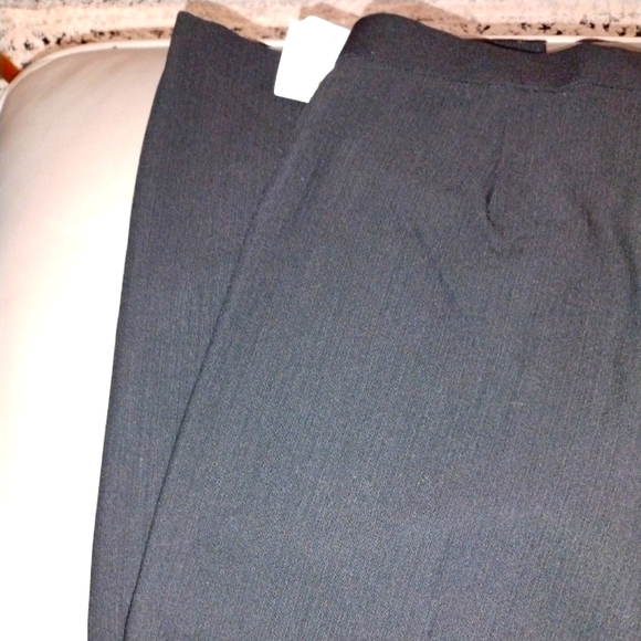 J. Crew Black Tonal Striped Wool Straight Leg Pants Sz 6 - Picture 9 of 14